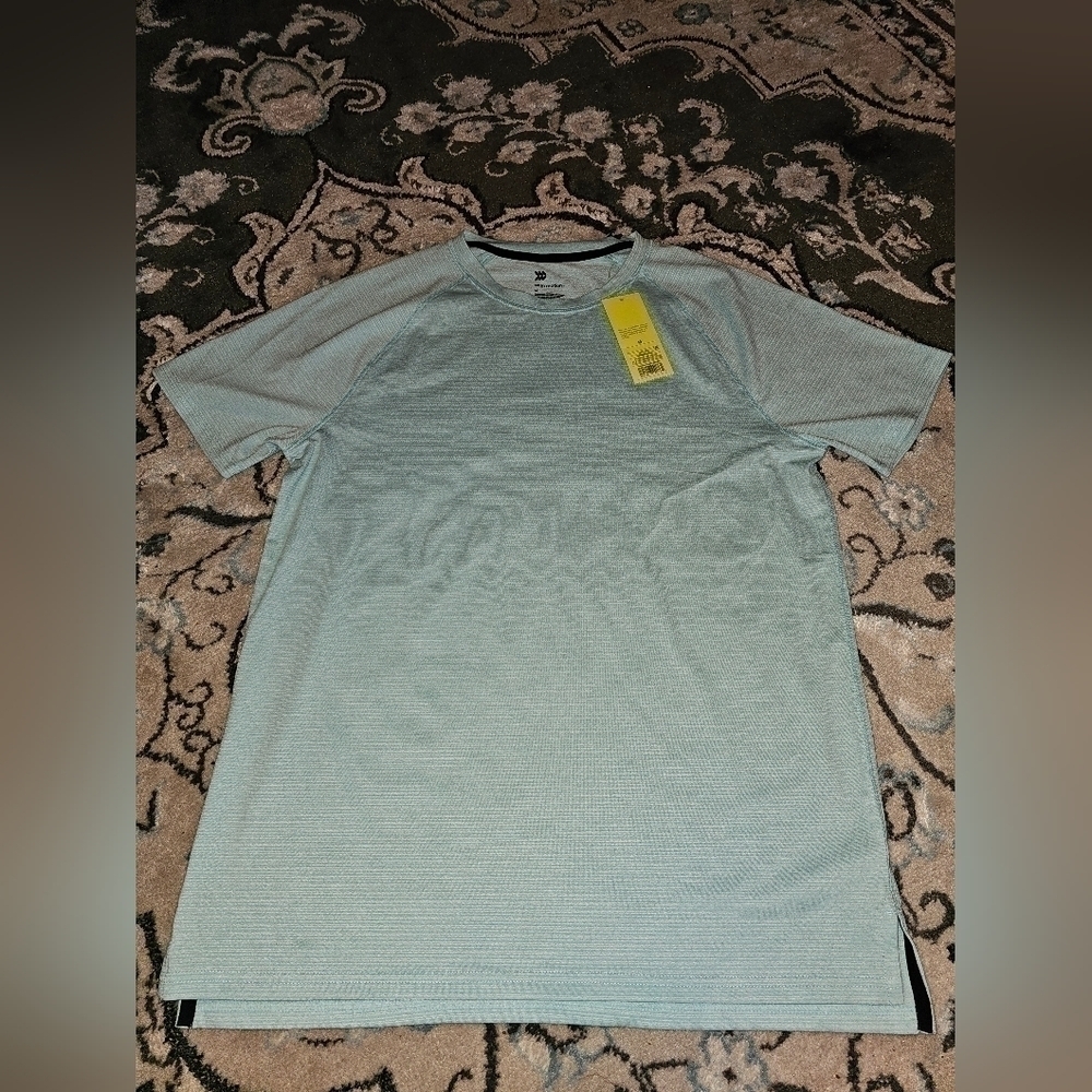 All in Motion Performance TShirt Men Medium Teal NWT  #M